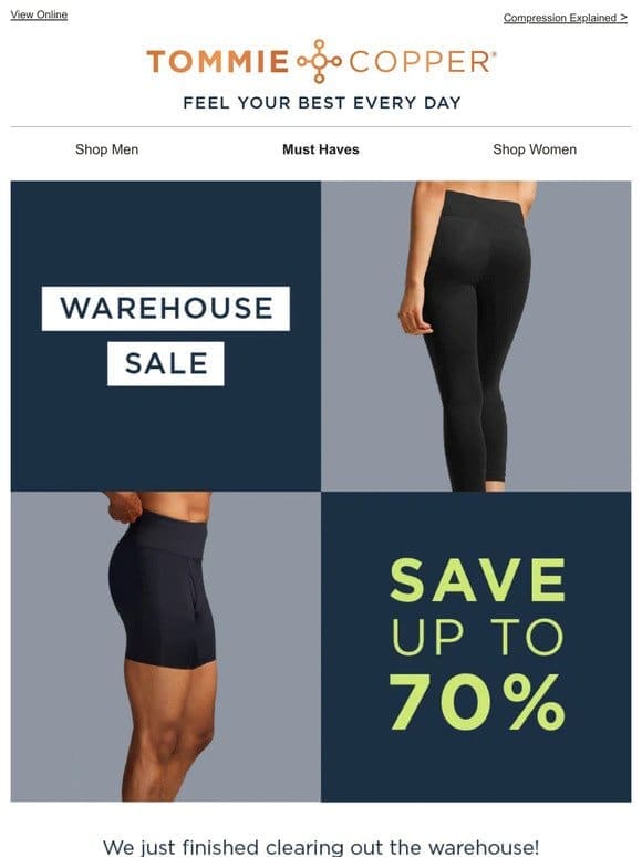 Epic Warehouse Sale | Slashing Prices By Up To 70%