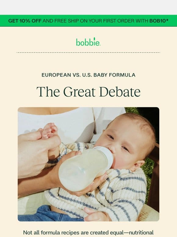 European vs. American baby formula