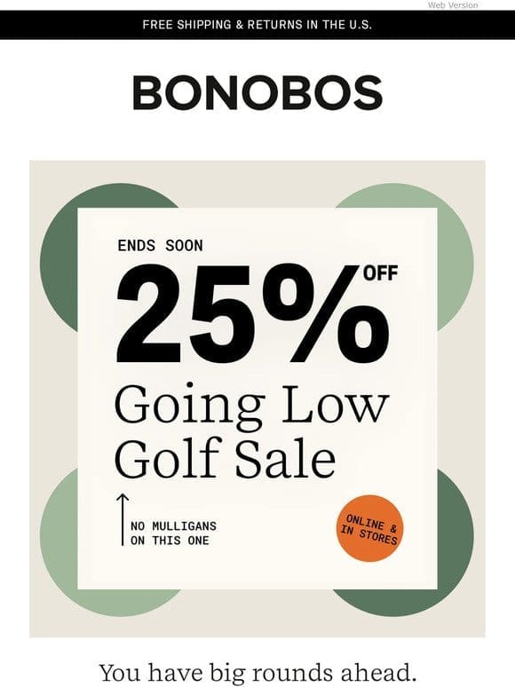 Every Golf Style Is 25% Off (For Now)