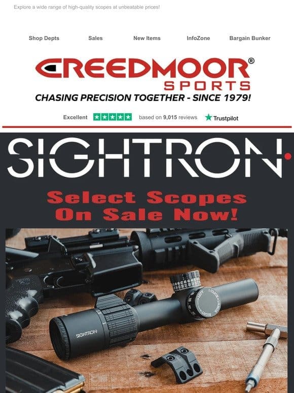 Exclusive Sightron Scope Sale – Elevate Your Shooting Game with Unbeatable Deals!
