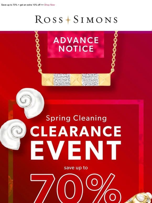 Exclusive preview: Shop our Spring Cleaning Clearance Event early!
