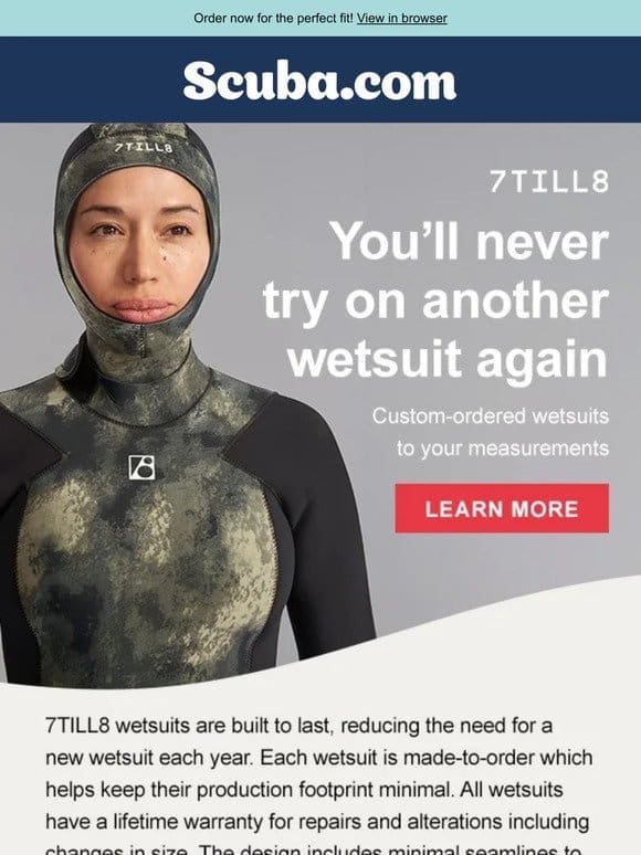 Experience 7till8’s Revolutionary Custom-Tailored Wetsuit