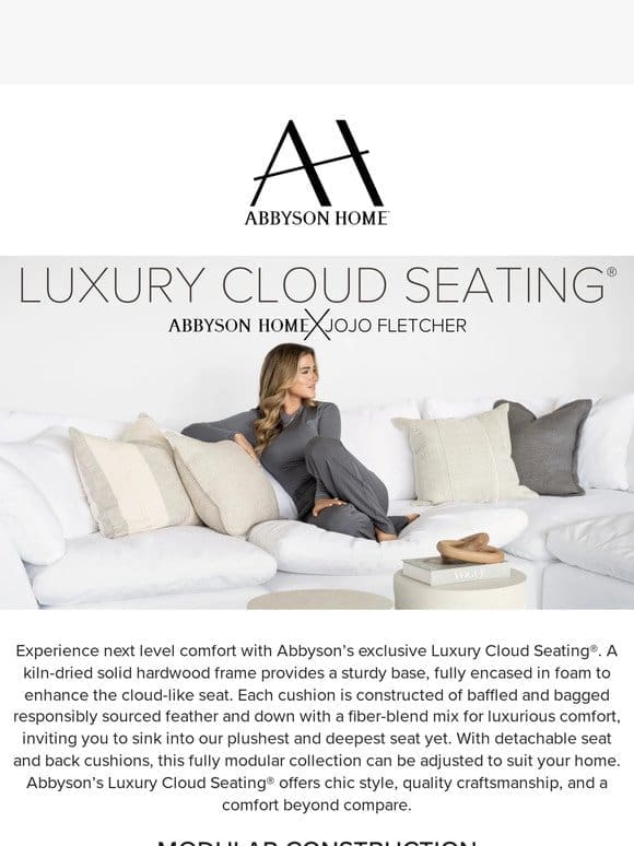 Experience Luxury Cloud Seating ☁️