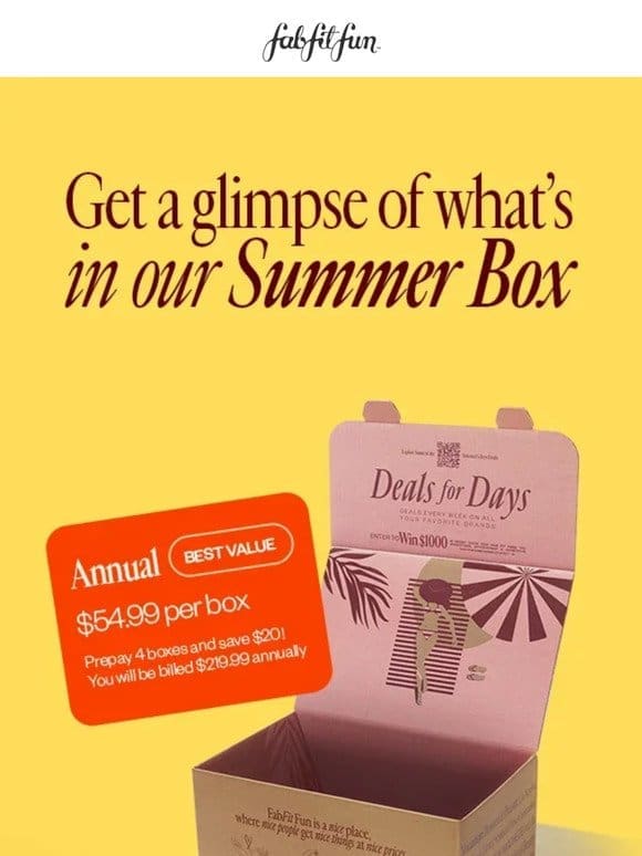 Experience the Ultimate Summer Vibes with our Summer Box 2024!