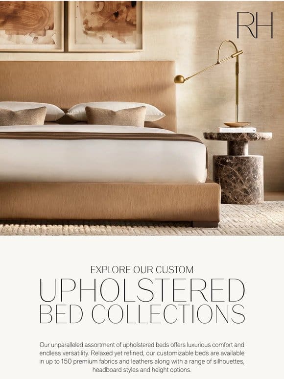 Explore Our Upholstered Bed Collections