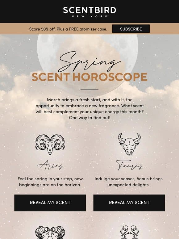 Explore Your Scent Horoscope for March