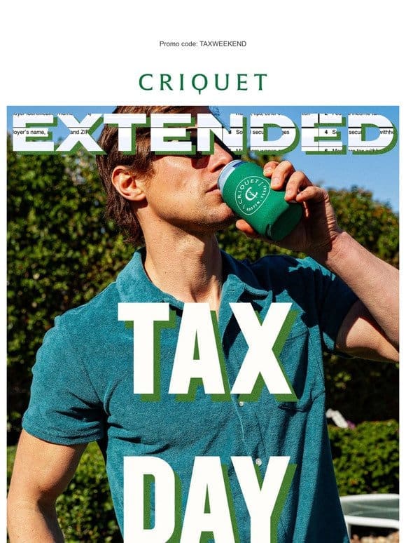 Extension Granted! Tax Weekend Sale Ends Tonight!