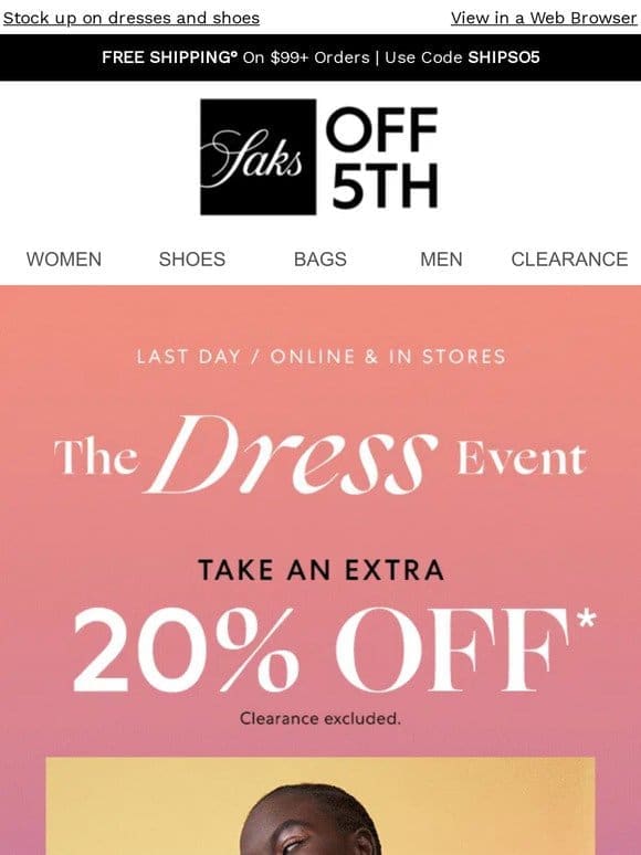 Extra 20% OFF ends tonight!