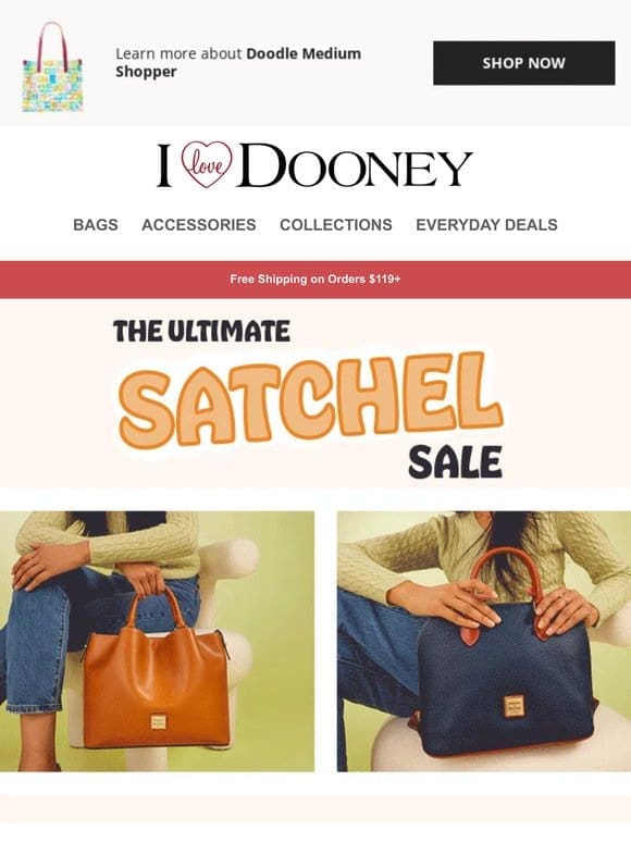 FINAL HOURS: Up to 70% Off on Satchels.