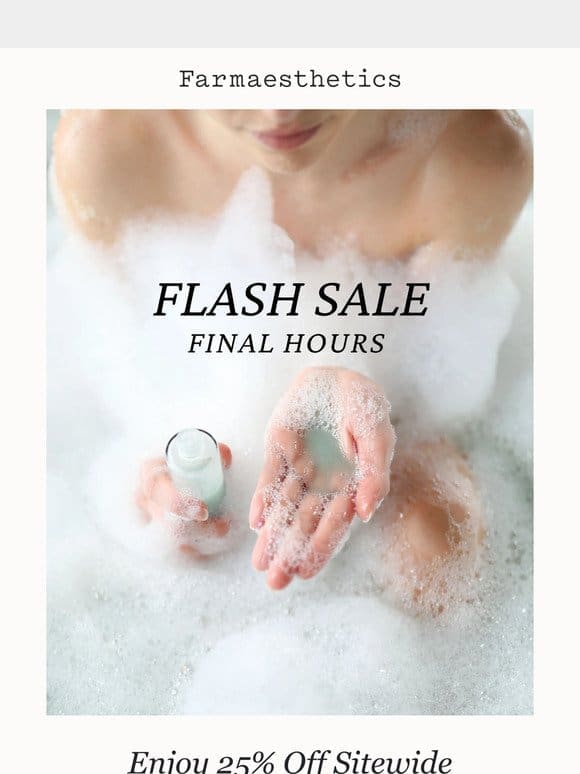 FINAL HOURS for FLASH SALE!