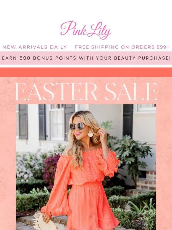 FINAL HOURS: save on your Easter OOTD!