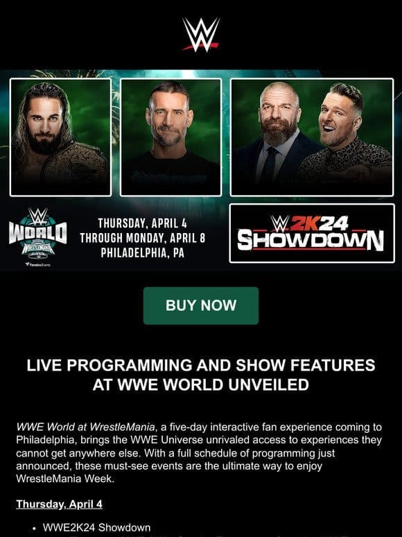 FIRST LOOK: Live Programming and Show Features at WWE World