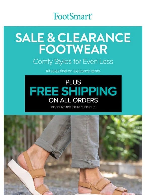 FREE Offer!   Shop Sale & Clearance Footwear