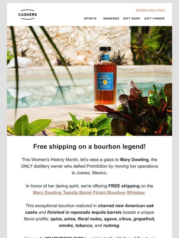 [FREE SHIPPING] Mary Dowling， the Mother of Bourbon!