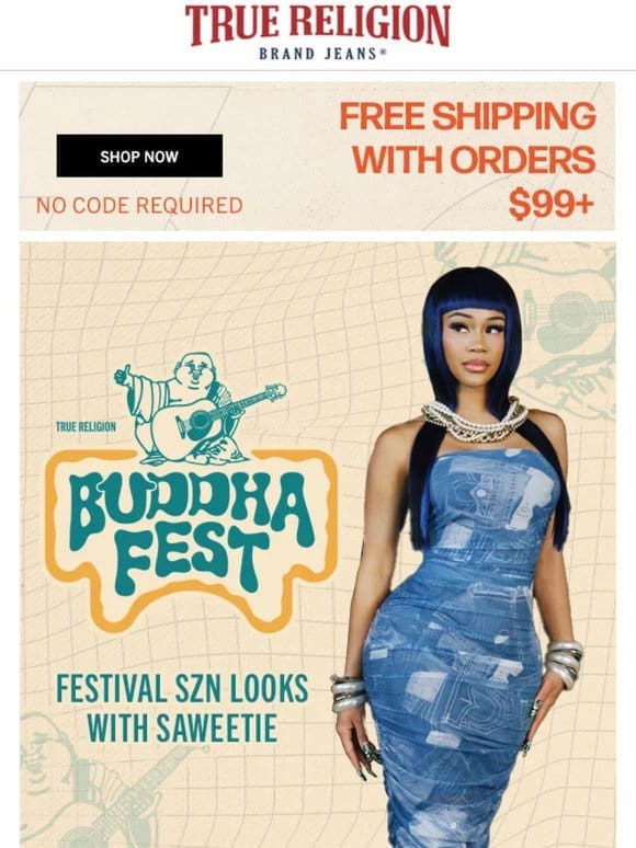 FREE SHIPPING ON FESTIVAL LOOKS