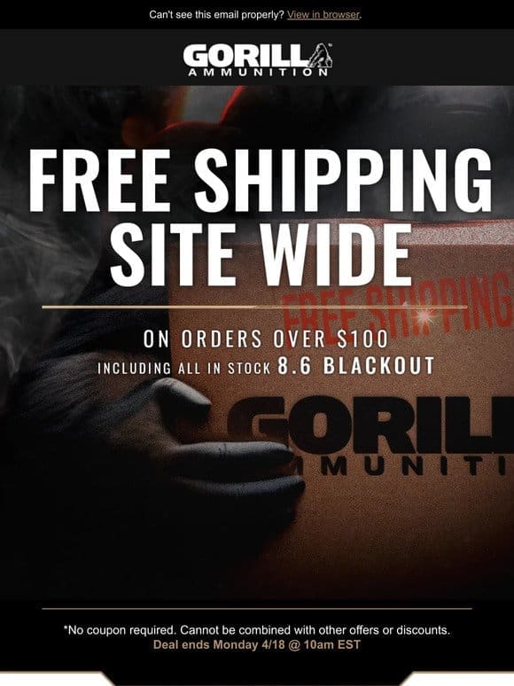 FREE SHIPPING SITE WIDE