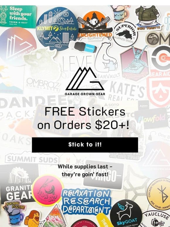 FREE Stickers with your Order!