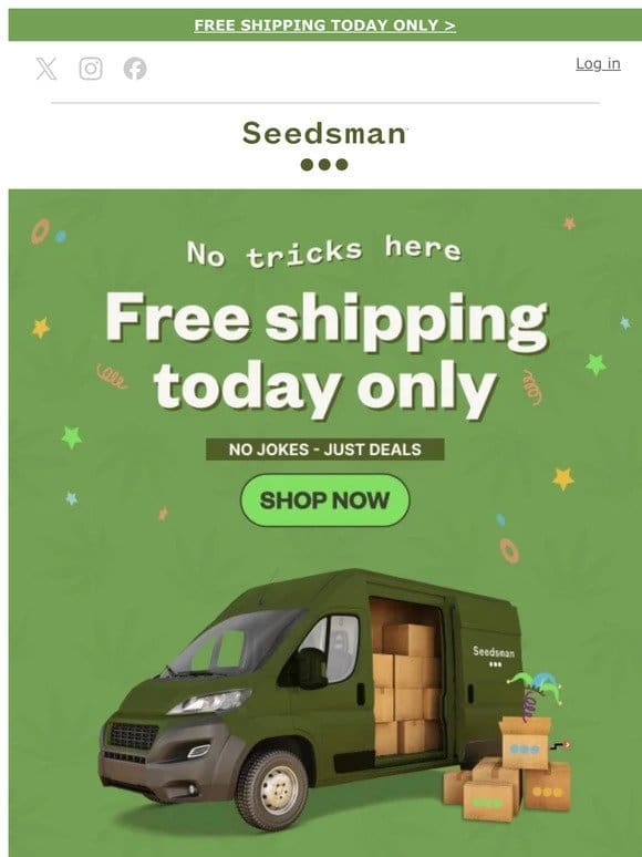 FREE shipping for EVERYONE!