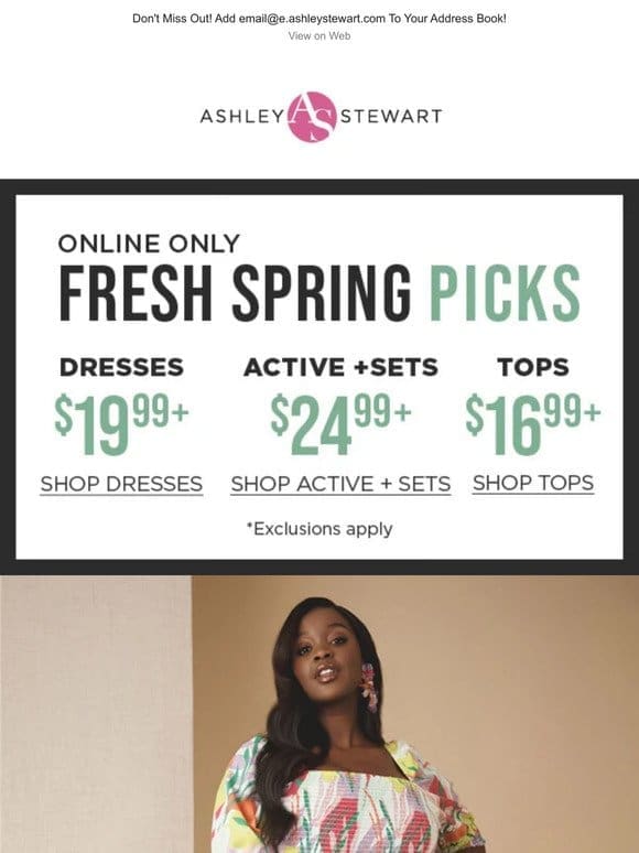 FRESH SPRING PICKS: $19.99+ Dresses， $24.99+ Sets， and more!