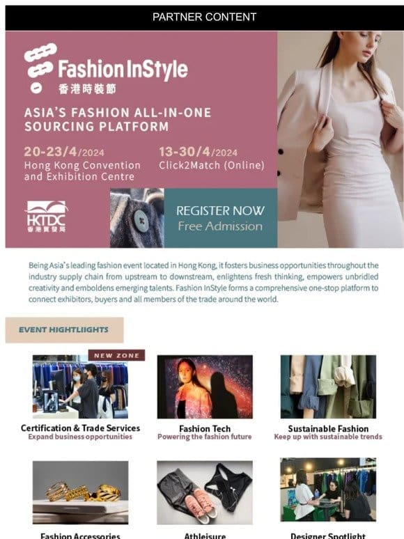 Fashion InStyle 2024: Register Now to Ignite your Fashion Inspiration