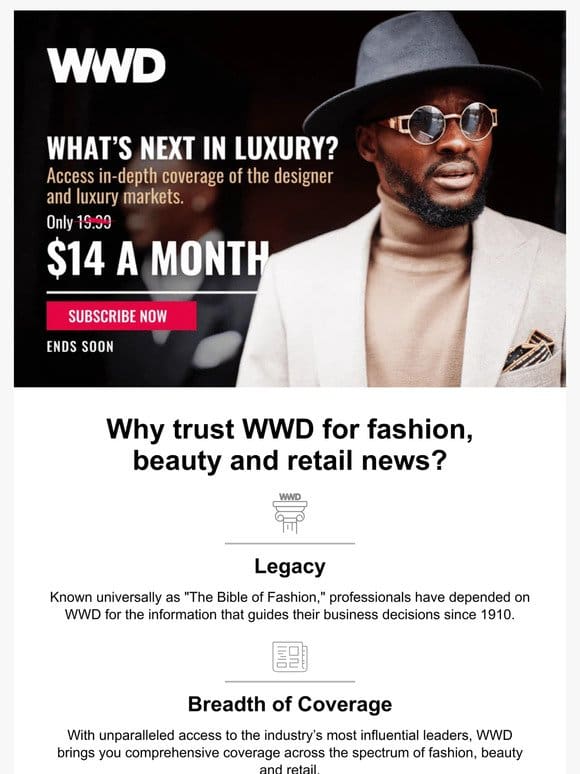 Fashion， Beauty and Retail: WWD brings you today’s biggest headlines.