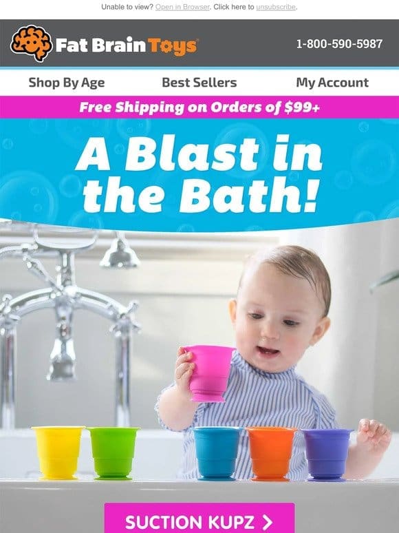 Fill Your Tub With Fat Brain Toys!