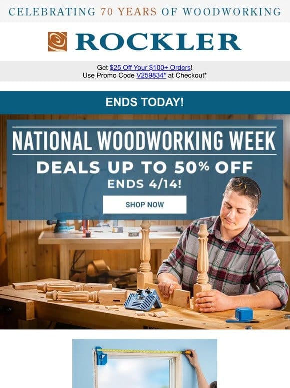 Final Call: National Woodworking Week Deals Wrap Up Today!