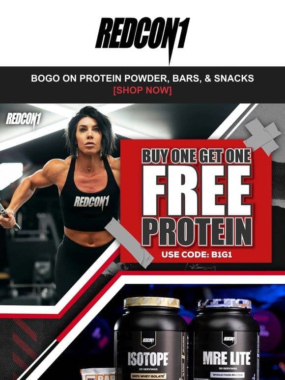 [Final Chance]  Buy 1 Get 1 FREE on Proteins