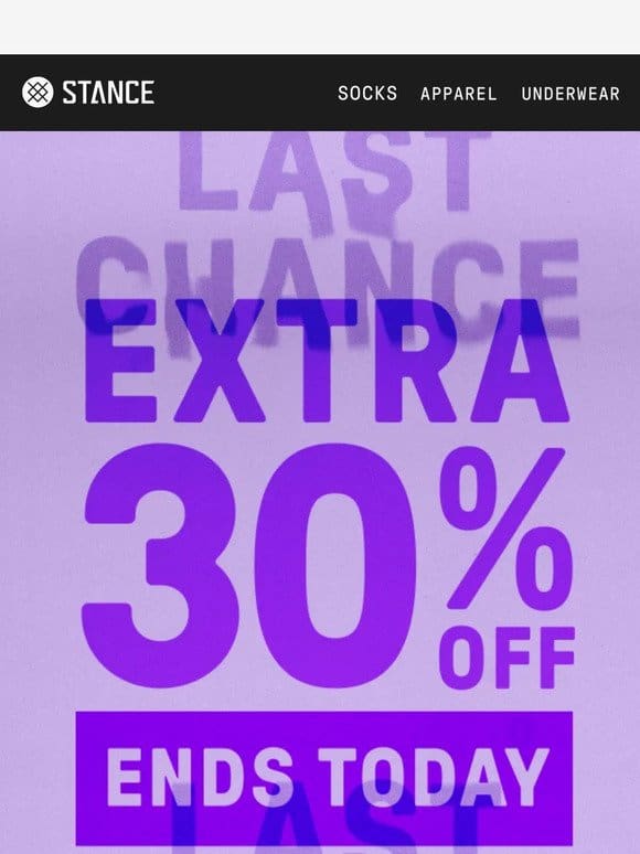 Final Hours: Extra 30% Off Sale Items