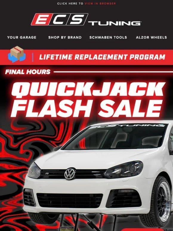 Final Hours for the Quickjack Flash Sale!