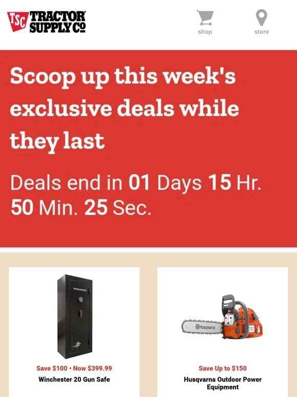 Final Weekend for these Hot Deals