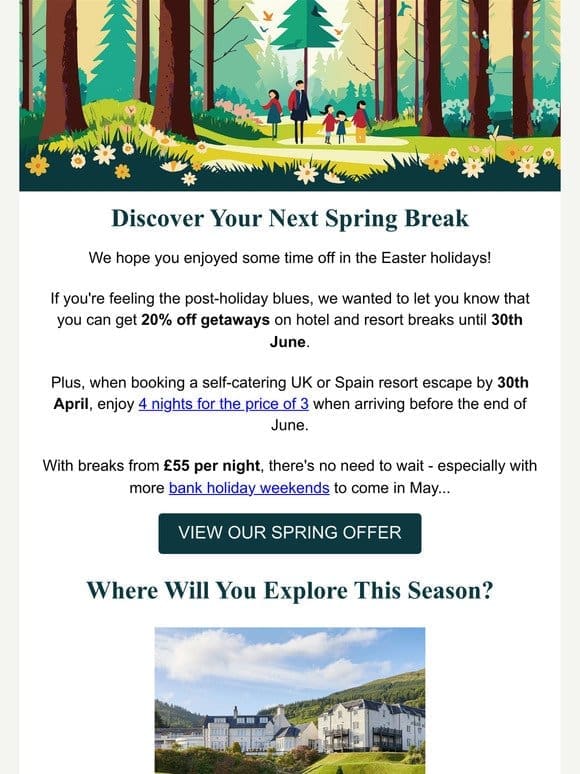 Find Your Next Spring Getaway in the UK & Spain