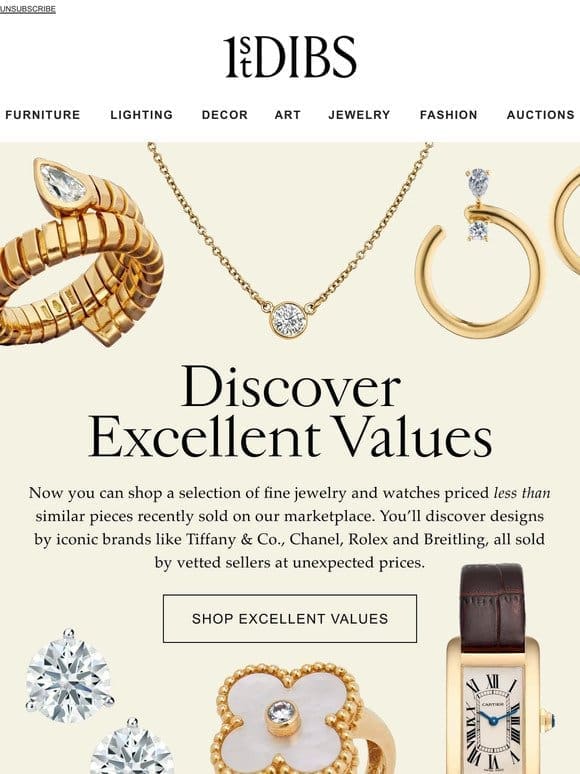 Find great values on watches & jewelry