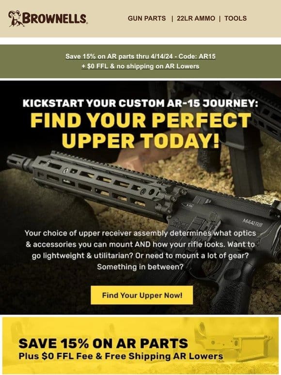 Find your perfect AR upper today!
