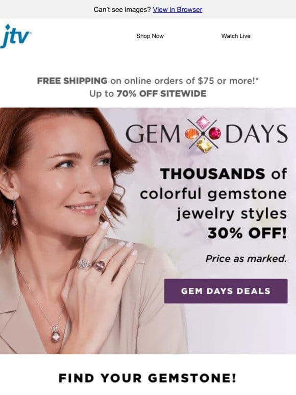 Find your perfect gemstone jewelry