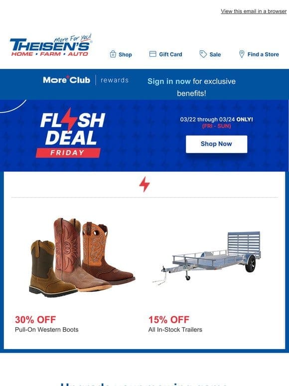 Flash Deal Friday ⚡️Save 30% on Western Boots!