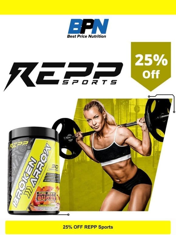 Flash Sale: 25% OFF REPP Sports Today Only
