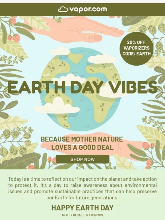 ? Flash Sale Alert: 20% Off for Earth Day!