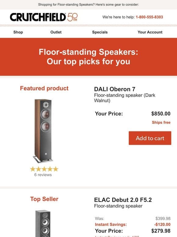 Floor-standing Speakers: Our top picks