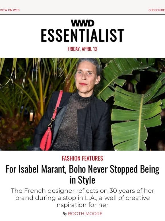 For Isabel Marant， Boho Never Stopped Being in Style