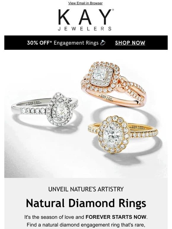 Forever Starts Now   Natural Diamonds Await