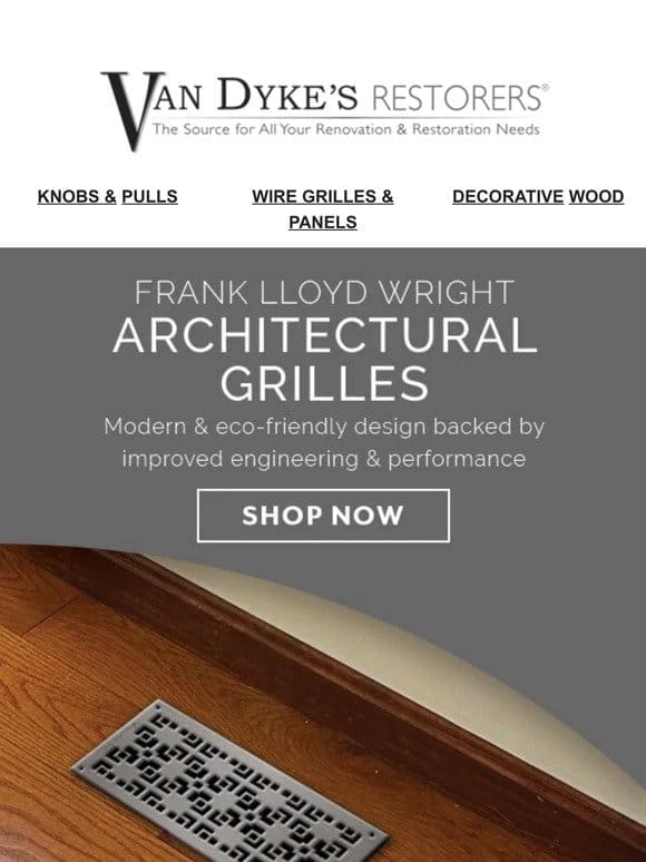 Frank Lloyd Wright Vent Grilles