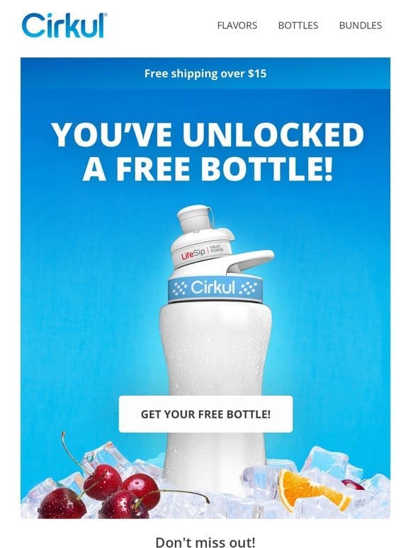 Free Cirkul Bottle， Say What?!