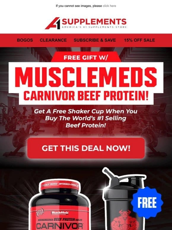Free Gift w/MuscleMeds Carnivor Beef Protein!