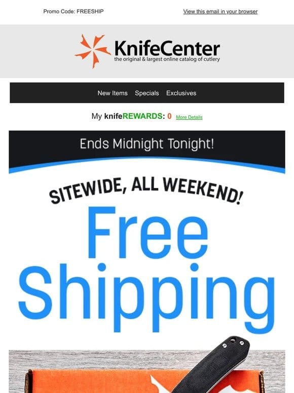 Free Shipping | Ends Midnight Tonight!