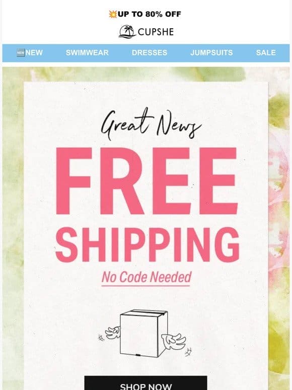 Free Shipping for Spring Break is on! ✈️