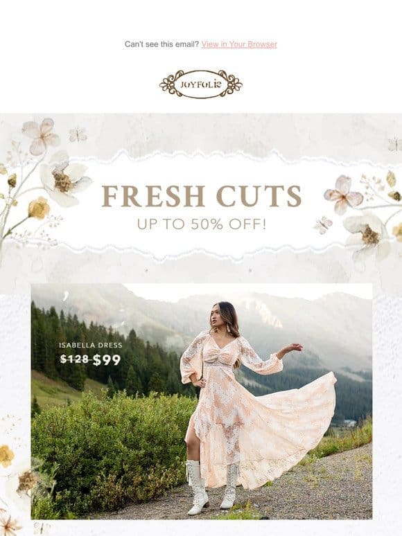 Fresh Cuts Friday   Up to 50% Off