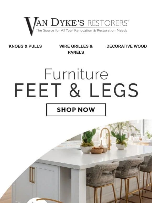 Freshen Up Your Furniture Feet & Legs for Spring