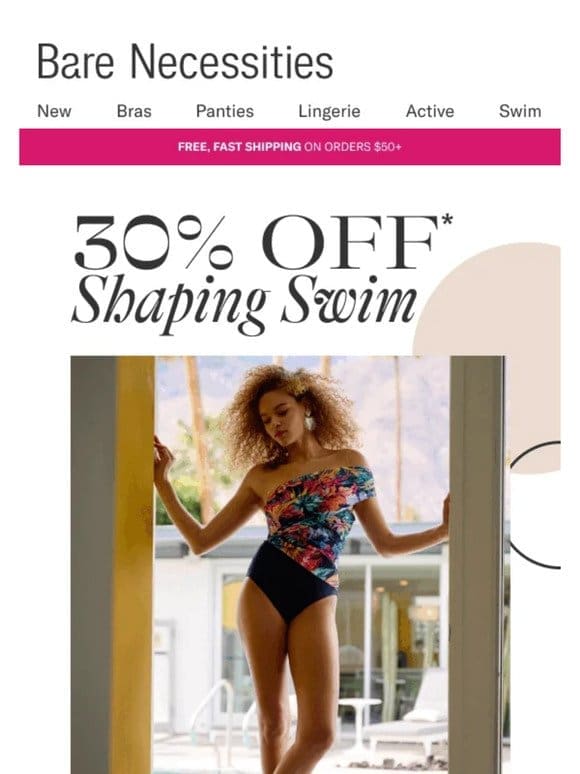 Friends & Family Deal: 30% Off Slimming Swimwear