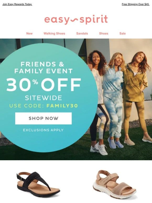 Friends & Family Starts Today: 30% OFF Sitewide
